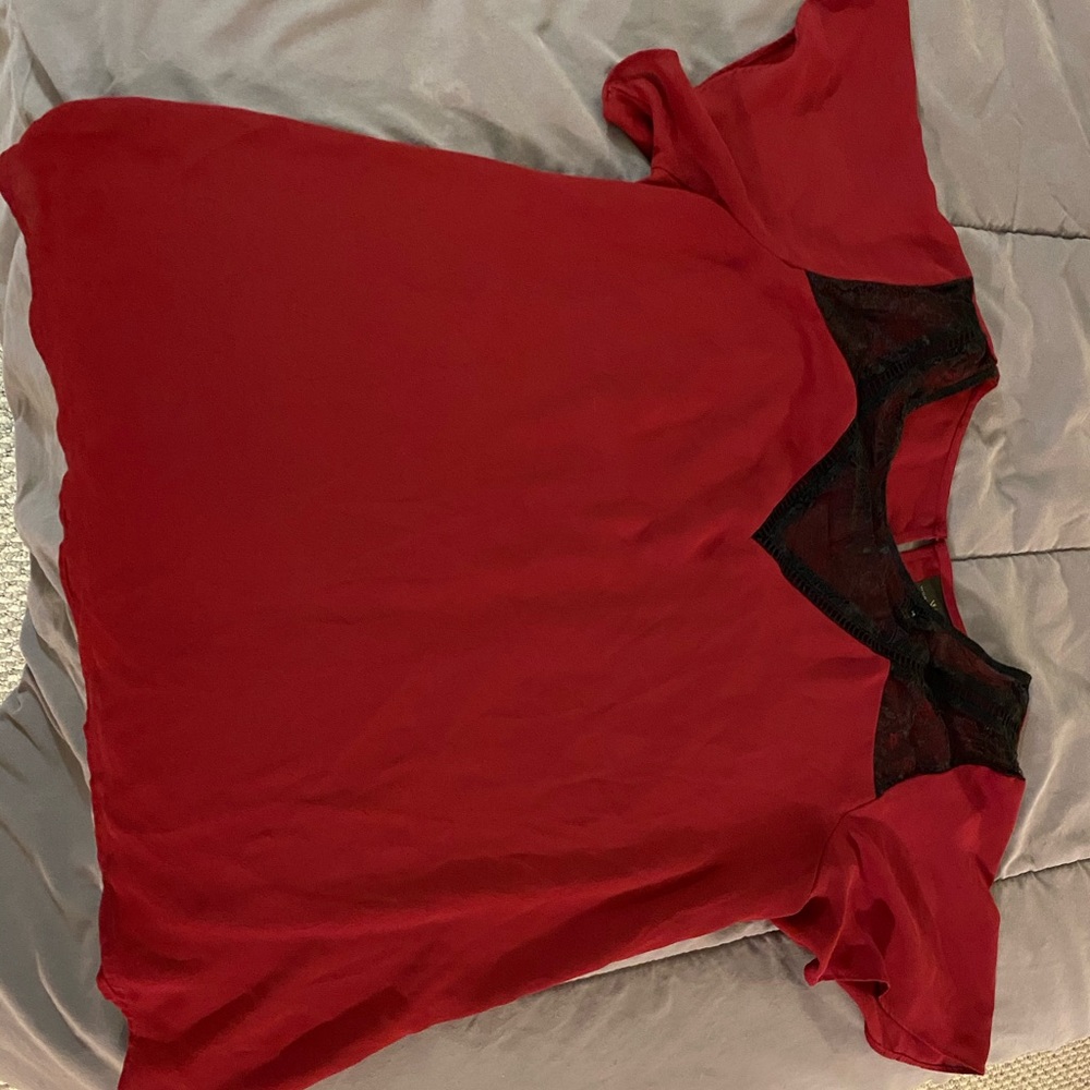 Dark Red Blouse